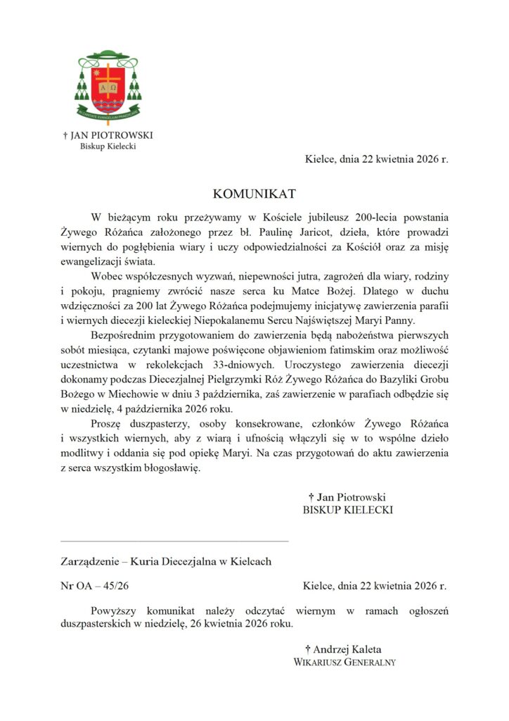 komunikat_biskupa_kieleckiego_-_przygotowania_do_zawierzenia_diecezji_niepokalanemu_sercu_nmp conv 1